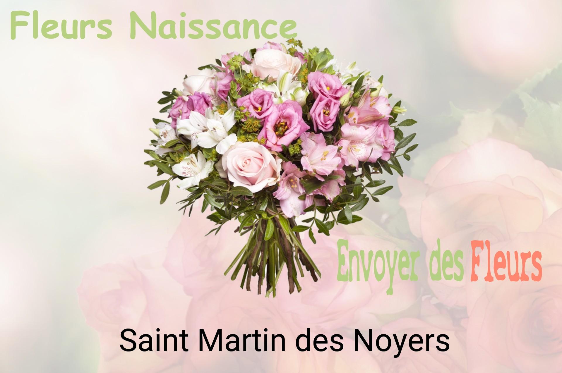 Bouquet de fleurs de naissance livré à Saint-Martin-des-Noyers